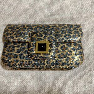 Kara Ross sequined evening clutch